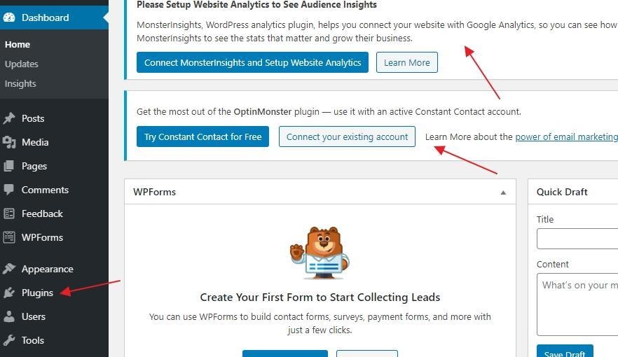 how to install plugins on new wordpress website
