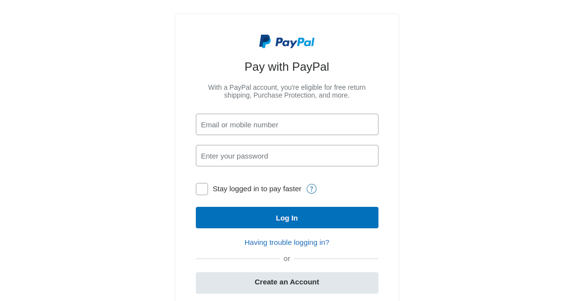 making payment with paypal